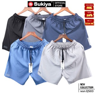 Quần Đùi Nam Thể Thao SUKIYA Chất Gió Cao Cấp Thoáng Mát QS03