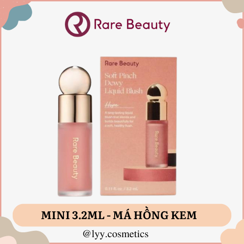 (MINISIZE 3.2ML FULLBOX) MÁ HỒNG KEM RARE BEAUTY HOPE, HAPPY