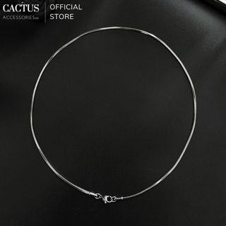 Dây chuyền lụa trơn BASIC mỏng dẹp thép titan không gỉ