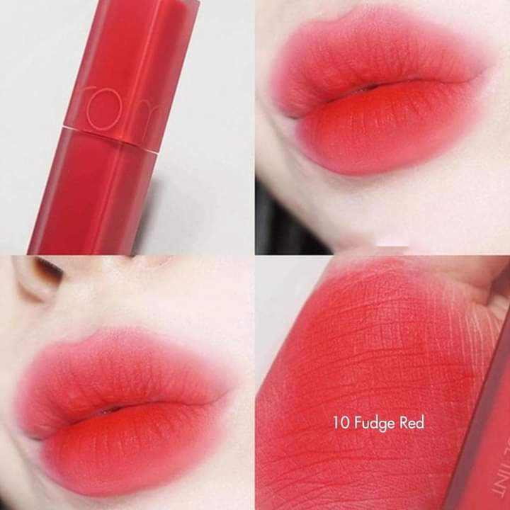 Son kem lì Romand Blur Fudge Tint - 10 Fudge Red đỏ tươi