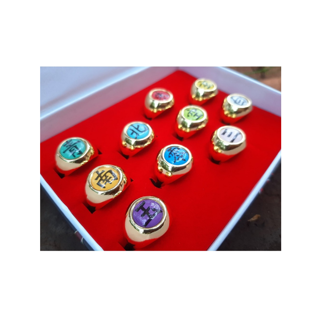 Hộp 10 chiếc nhẫn Sharingan, Akatsuki - Naruto - Baystore
