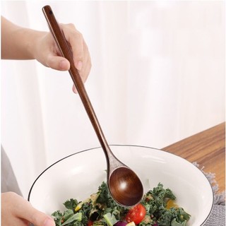 Thìa gỗ tự nhiên dùng xào nấu đồ ăn/ Thìa muỗng gỗ cán dài, thìa cafe, lấy saffron, múc mật ong