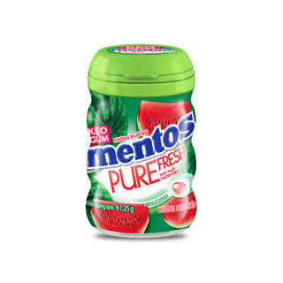 Kẹo gum không đường Mentos Pure Fresh hương dưa hấu hũ 61.25g