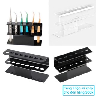 Kệ để nhíp, giá đựng nhíp nối mi 6 lỗ và 8 lỗ
