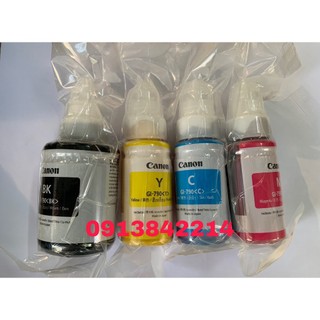 Mực cho Canon Gl-790 YCMBK (Refill) bộ mực tháo máy Canon G1000,G1010,G2000,G2010,G3000,G3010 tặng theo máy