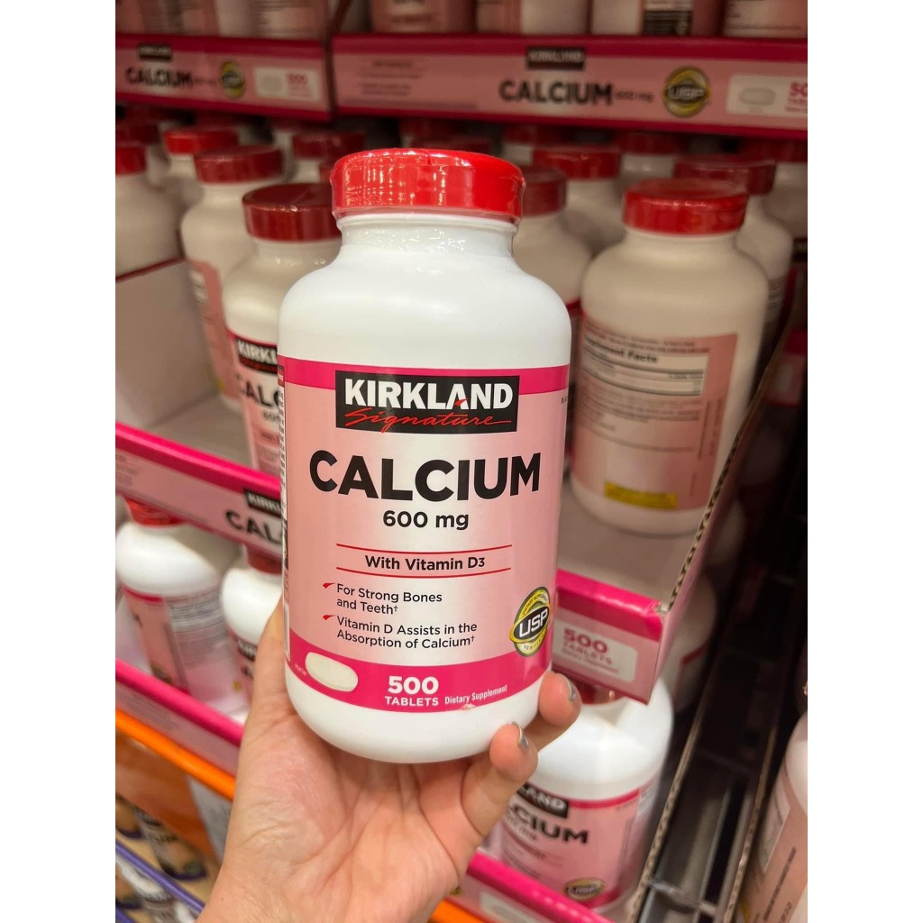 Viên uống Kirkland Calcium 600mg Vitamin D3