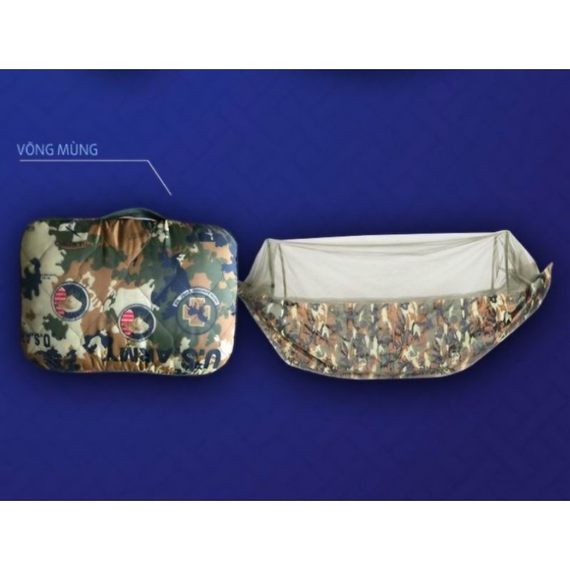 Võng dù có mùng, võng dù rằn ri, võng đi phượt, võng chống muỗi size lớn 1m6x2m5