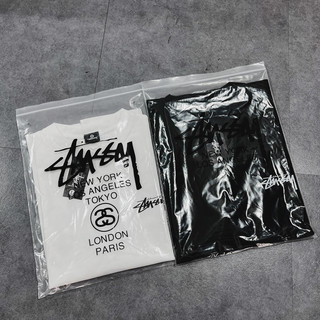 áo phông tay lỡ st.ussy mới chất cotton 250gsm logo ép nhiệt kts trước sau dư xịn