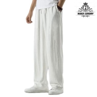 Quần đũi dài nam ống suông chất linen mát mịn 4 màu mặc mùa Hè