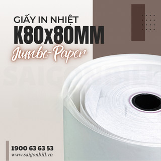 CUỘN BỰ | GIẤY IN BILL K80 BÁN HÀNG GIẤY IN NHIỆT GIẤY IN HÓA ĐƠN NHÀ HÀNG CAFE TẠP HÓA SIÊU THỊ...KHỔ 80x80