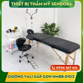 [SIÊU BỀN] Giường vali gấp gọn cao cấp, Giường xăm gấp gọn dạng vali chân gỗ chắc chắn, chịu lực 250kg 8103