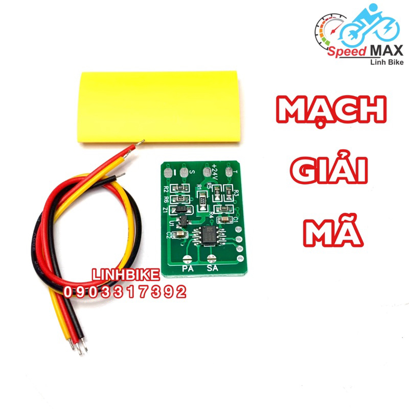 Mạch giải mã 3 dây hiện thị pin Lion xe đạp điện trợ lực Nhật (LinhBike)