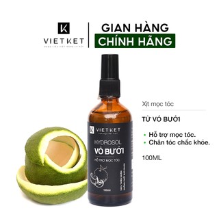 Hydrosol vỏ bưởi vietket 100ml - hỗ trợ mọc tóc, chăm sóc tóc, bảo vệ chân tóc chắc khỏe.