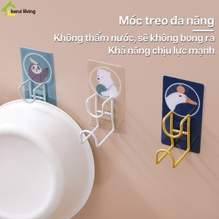 Giá gắn tường DION, móc gắn tường treo chậu, móc treo đồ dùng, thau, xô bền chặt không rơi tiện dụng