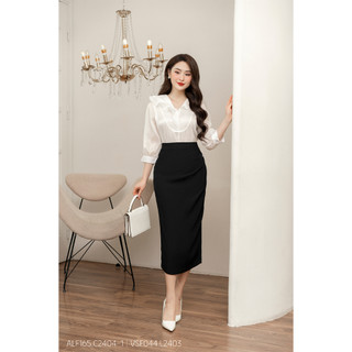 Chân váy nữ RUZA suông dài kiểu dáng công sở thời trang VSF044