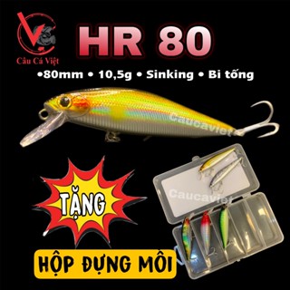 MỒI LURE CÁ CHẼM, MĂNG, NHỒNG, HOÀNG ĐẾ HR 80. TẶNG HỘP ĐỰNG MỒI. Caucaviet