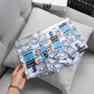 quần boxer nam , quần lót nam chất thun lạnh mềm mịn siêu mát, thấm hút mồ hôi - Doraemon - Ares Shop