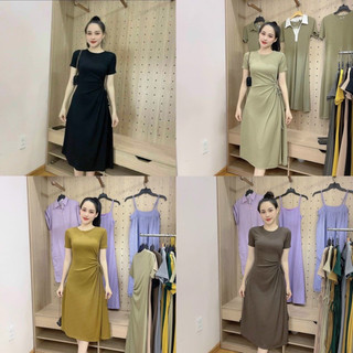Váy xuông tăm, váy xuông rúm eo - shop thơm phạm