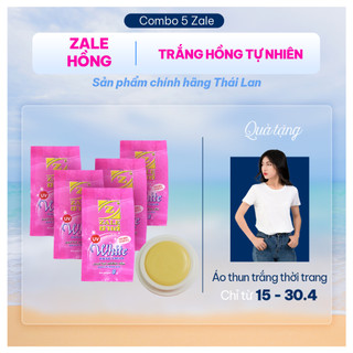 Kem Nén Dưỡng Trắng Da ZALE Hồng Ngọc Trai Thái Lan Chính Hãng Combo 5 Lọ