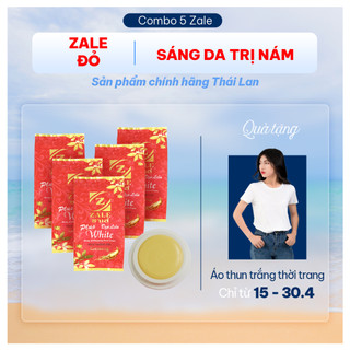 Kem Nén Dưỡng Sáng Da ZALE Đỏ Nhân Sâm Thái Lan Chính Hãng Combo 5 Lọ