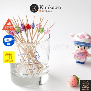 (548) Set 100 Xiên Que Trang Trí Cocktail, Xiên Acrylic Mai