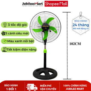 [BH 2 NĂM] Quạt đứng Lớn JubileeMart 5 cánh siêu mát Công suất 47W- LƯU LƯỢNG GIÓ ĐẠT 1500 M3/H