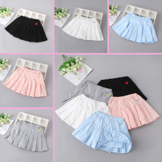 BST Chân váy cotton thêu tim nhiều màu xinh xắn cho bé từ 2-7 tuổi  A107 - Little Maven Chính Hãng
