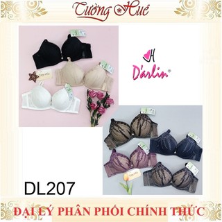 Áo lót nữ Darlin mút dày nâng ngực phối ren DL207.