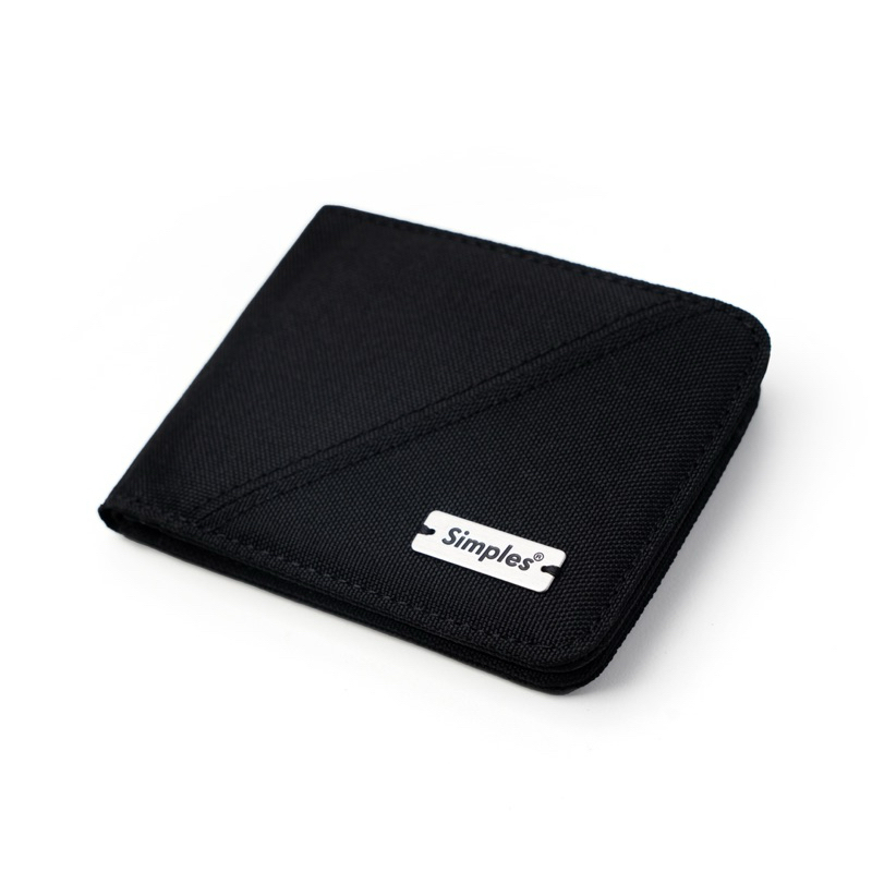 Ví vải Canvas Simples Mini Logo Kim Loại CHÍNH HÃNG UNISEX