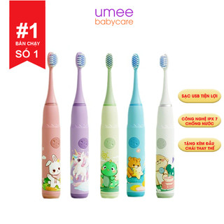 Bàn chải điện cho bé giúp loại bỏ mảng bám trên răng hiệu quả cho bé từ 2-14 tuổi 3 chế độ