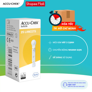Hộp 25 kim chích máu accu-chek® softclix dùng cho thiết bị lấy máu softclix