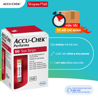 Hộp 50 Que Thử Đường Huyết ACCU-CHEK® Performa Dùng Cho Máy Đo Đường Huyết ACCU-CHEK® Performa