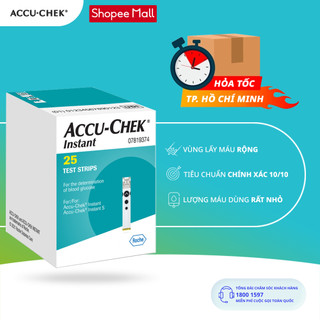 Hộp 25 Que Thử Đường Huyết ACCU-CHEK® Instant Dùng Cho Máy Đo Đường Huyết ACCU-CHEK® Instant