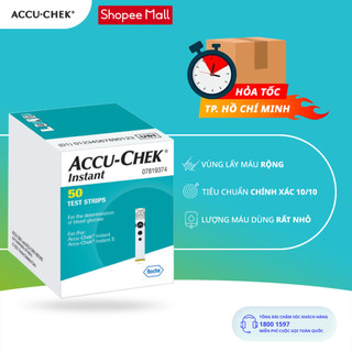Hộp 50 que thử đường huyết accu-chek® instant dùng cho máy đo đường huyết accu-chek® instant
