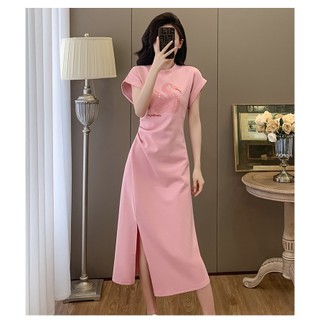 ĐẦM THUN THIÊN NGA THÊU CAO CẤP  HÀNG NHẬP