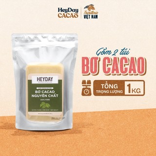 1kg Bơ cacao nguyên chất Heyday - Raw cocoa butter - Heyday Cacao