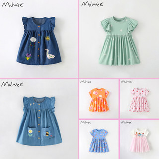 BST Váy hè cotton bé gái Little Maven/Malwee hoạ tiết xinh xắn đáng yêu 2-7 tuổi - Little Maven Chính Hãng