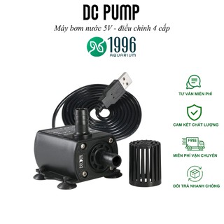 BƠM DC MINI USB 5V  (300L/H) ĐIỀU CHỈNH ĐƯỢC LƯU LƯỢNG - LÀM TIỂU CẢNH BỂ THUỶ SINH