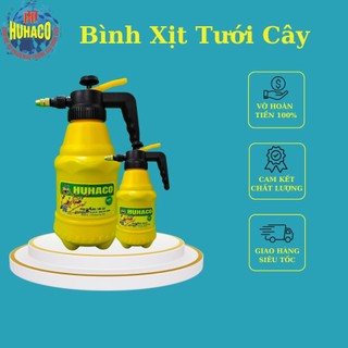 Bình Xịt Tưới Cây,Bình phun thuốc trừ sâu 2 Lít HUHACO (Màu vàng)Dùng phun tưới cây, phun các thuốc ruồi muỗi,phân bón