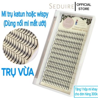(Trụ vừa) Mi trụ katun, trụ wispy SEDUIRE dùng để nối mi mắt ướt đầy đủ size (dụng cụ nối mi)