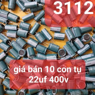 10 con tụ 22uf 400v giao ngẫu nhiên loại dài và ngắn