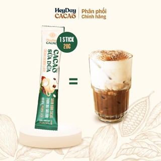 Bột Cacao Sữa Dừa Heyday - Gói tiện lợi 20g - Bột sữa dừa tự nhiên, Thuần chay