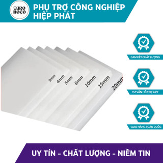 Tấm nhựa pom độ dày 5/8/10mm nhiều kích thước - tấm nhựa pom hàn quốc 600mm x 600mm|tarohoko