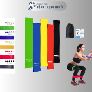 Dây kháng lực - dây miniband dtn, dây kháng lực tập yoga, dây cao su kháng lực tập gym tập chân mông