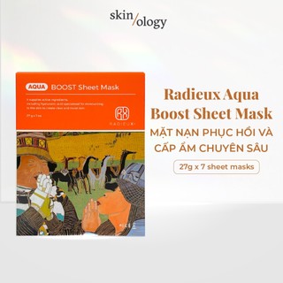 SET 7 MẶT NẠ GIẤY HYALURONIC ACID CẤP ẨM SÂU CĂNG BÓNG TRẺ HÓA PHỤC HỒI DA CHÍNH HÃNG RADIEUX AQUA BOOST SHEET MASK