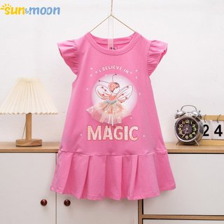 Đầm thun bé gái 10kg-38kg chất vải mềm mịn co giản 4 chiều