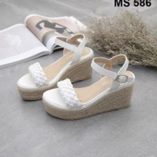 Giày đế xuồng 5p quai g ngang bính khoá cài