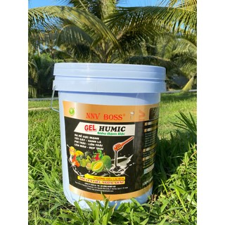 Phân bón dưỡng rễ nnv boss humic gel xô 20kg - tốt cây, xanh lá, phì trái, lớn trái