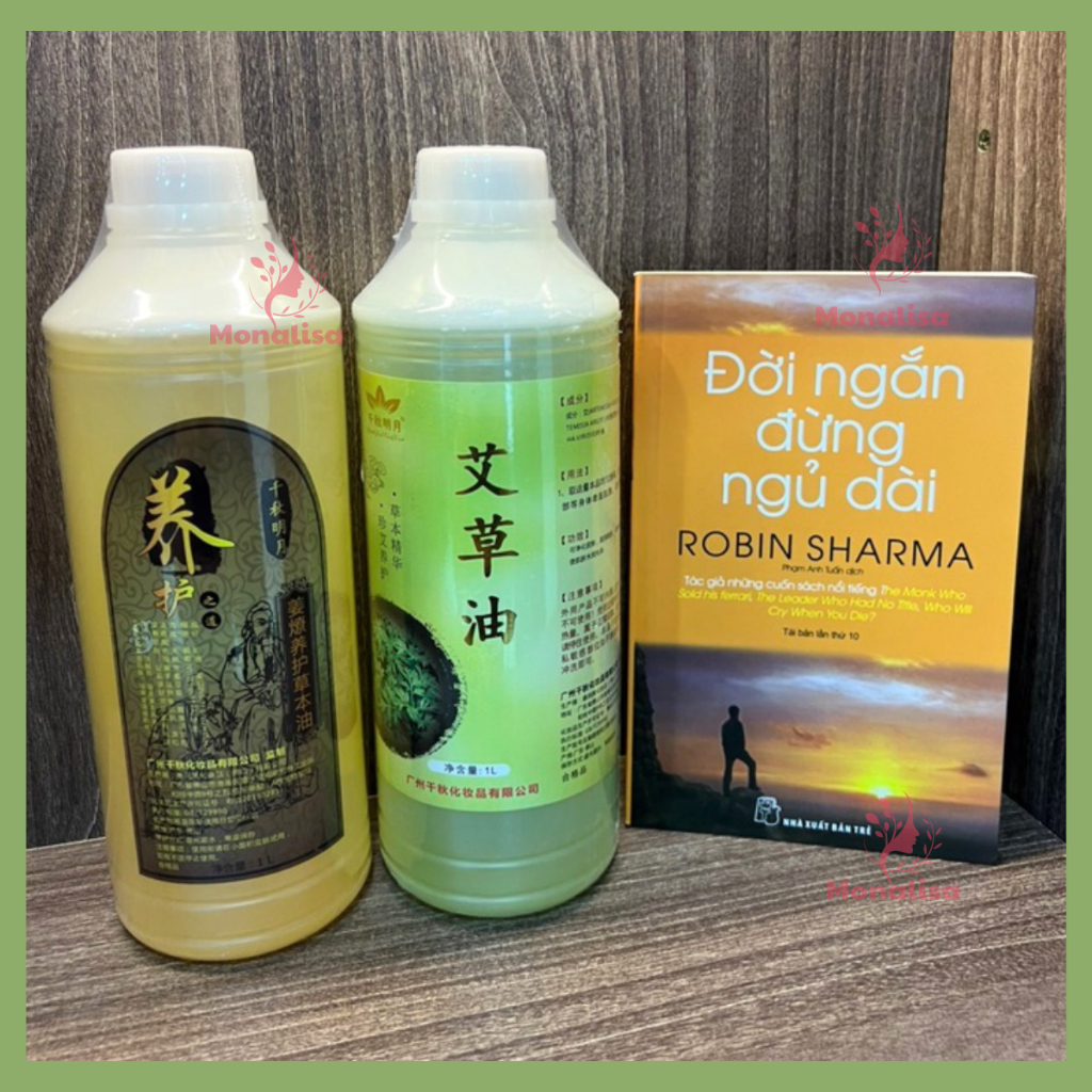 Tinh dầu massage body nóng chai 1000ml | Tinh ngải cứu massage body dùng cho dưỡng sinh,spa