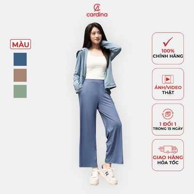 Quần chống nắng CARDINA chất liệu Ice text sợi lạnh chống tia UV 100% co giãn thoải mái tiện dụng 4QDT03
